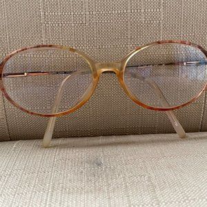 Vintage Sophia Loren Women Glasses Frame Pink/Gold Tone Eyeglasses